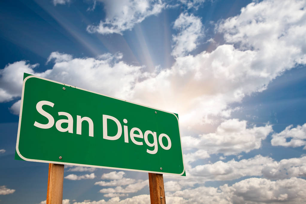 Sign to San Diego